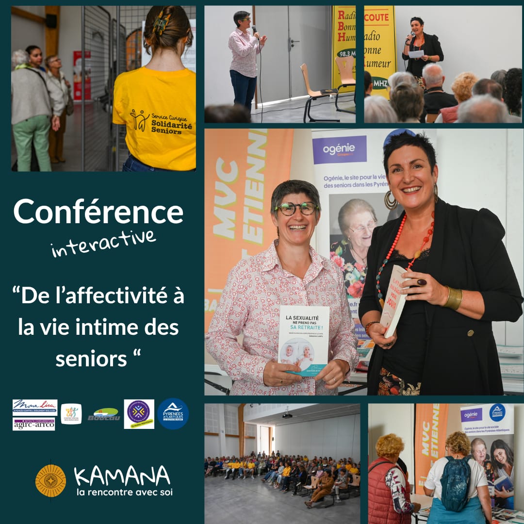 résumé en images de la conférence sur La vie intime des séniors